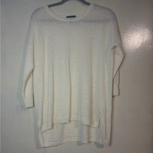 J.Crew women’s size S linen wool alpaca light sweater modest contemporary staple